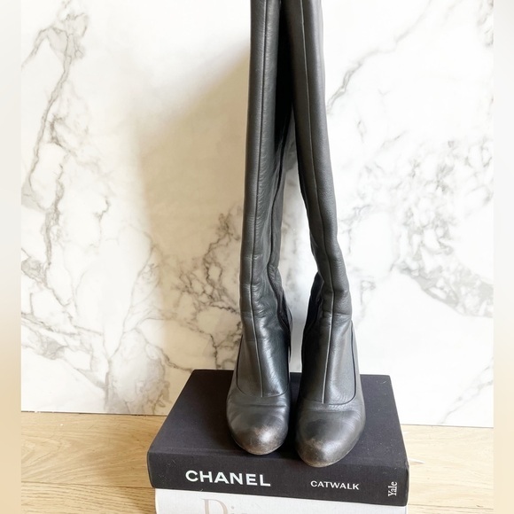 Camper Knee High Leather Boots with heel - Picture 5 of 16